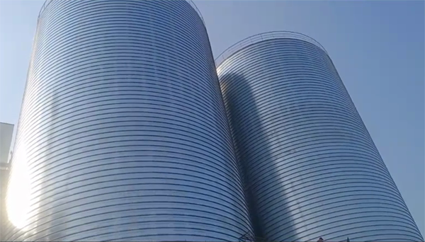 米脂2座混凝土高架卷板仓